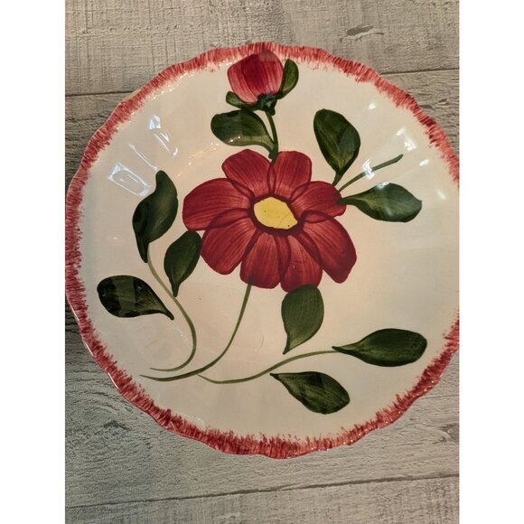 Blue Ridge Southern Pottery Nocturne Hand-Painted Floral Dessert Bowls Set Of 2 - Picture 2 of 5